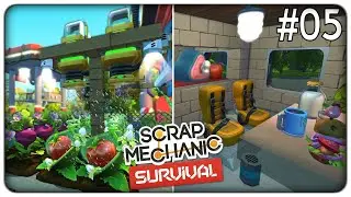 RACCOLTA E IRRIGAZIONE AUTOMATICHE E LA CASETTA DEL SURVIVALISTA | Scrap Mechanic Survival [ITA]