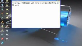 How to writte a text 3D in SketchUp 8