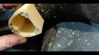 Реставрация каблуков жидкой кожей. Замена бегунков. Набойки