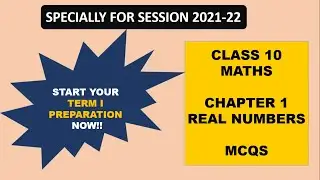 Arihant sample Paper Class 10 Maths Ch 1 Real Numbers  MCQs | Term I Preparation series | MCQs |