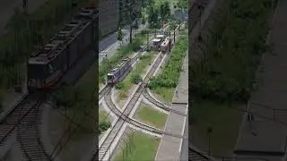 Скоростной трамвай в #transportfever2