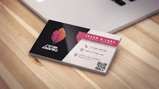 business card design in Photoshop
