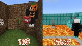 ИСПЫТАНИЯ ЗА 10$ VS 100$ VS 1000$ в МАЙНКРАФТ