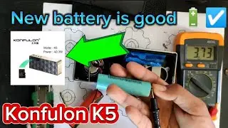 How to change Battery on Konfulon K5 #diy