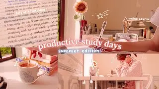 🌷 những ngày tự học hè năng suất // học tiếng Pháp, khóa học online // summer study vlog // jawonee