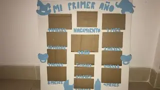 Como hacer un marco de fotos para bebes super facil