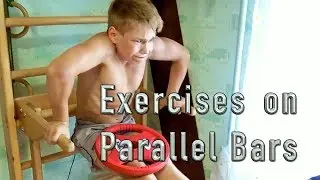 Push-up on bars with a corner