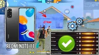 Redmi Note 11 free fire sensitivity setting ⚙️ | Redmi Note 11 free fire headshot setting ⚙️