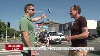 Rekonstrukce křižovatky Velkomoravské a Schweitzerovy