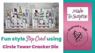 Stepper Card using the Circle Tower Cracker Dies | @MixedUpCraft @CraftStashcoukTV