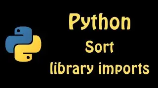 Sort your python imports