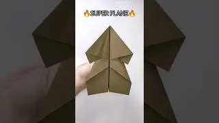 SUPER Paper Plane #origami #paperplane #papercraft
