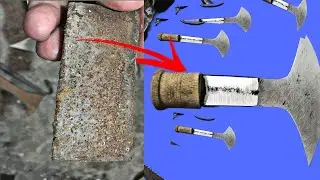 How Leather Knife Is Made By Local Blacksmith in Factory? | Handmade Leather Axe