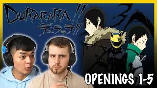DURARARA Opening 1-5 REACTION! || Anime OP Reaction