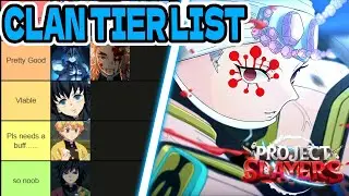 THE OFFICAL UPDATE 1.5 CLAN TIER LIST | PROJECT SLAYERS UPDATE