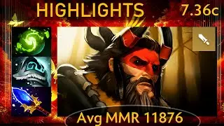 ✨ 7.36c Beastmaster |KDA - 18 KP - 70%| Offlane Highlights - Dota 2 Top MMR