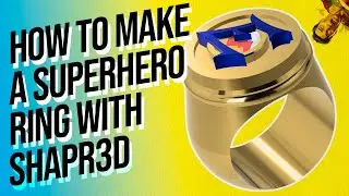 How to Make a Superhero Logo Ring with Shapr3D