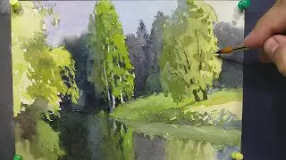 Чудеса света. Живопись в смешанной технике (акварель, белила)