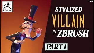 Sculpting a Stylized Villain in Zbrush - Part 1/3 - Xploding Cube