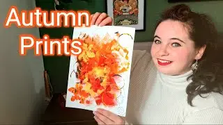 How to do an Autumn mark making picture in Art Club with Miss Burford