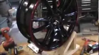 My Civic EV Electric Car Project Part 10 Building A Fixture To Paint The Wheels