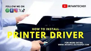 New way to install hp LaserJet Printer driver to PC @IrfanTech01