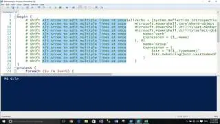 PowerShell ISE Tip MultiLine Edit