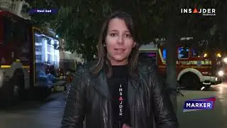 Uključenje reporterke Insajdera tokom uklanjanja obrušene nadstrešnice na Železničkoj stanici