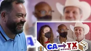 BRITS React to Californians Move to Texas | Episode 1: Moving Day