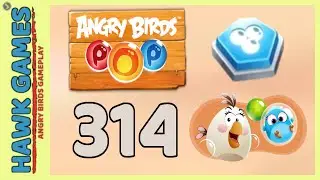 Angry Birds Stella POP Bubble Shooter Level 314 - Walkthrough, No Boosters