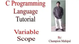 C Programming Language Tutorial 31 Variable Scope