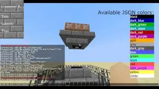 Minecraft 1.8 Command Block: Title Commands! (Title/Subtitle/Time)