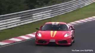 Ferrari 430 Scuderia - Послушаем выхлоп и двигатель!