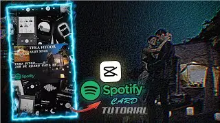Trending Spotify Card lyrics Editing | Spotify Card Lyrics In CapCut | Instagram trending Reels Edit