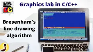 Bresenham's line drawing algorithm by C graphics | Implementation and code | C graphics lab