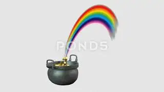 Rainbow Crock Of Gold Animation Transparent Background
