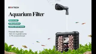 Boxtech Aquarium Filter Sponge Fluidized Bed Filter for 5-75 Gallon Fish Tank