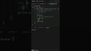 Variables in Scala 