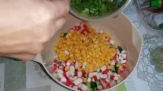 Питаюсь на  4000 р  День № 22 и 23 Крабовый салат, ленивые голубцы