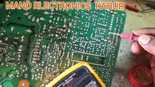 vertical ic ok all voltage ok but horizontal line problem center line 