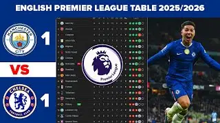 ENGLISH PREMIER LEAGUE TABLE UPDATED TODAY | PREMIER LEAGUE TABLE AND STANDINGS 2025/2026