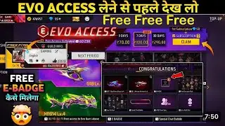 NEW EVO ACCESS EVENT FREE FIRE | E BADGE KAISE MILEGA | FF NEW EVENT TODAY | FREE FIRE NEW EVENT
