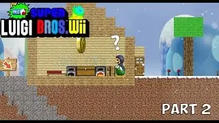 A Minecraft World?! MLG Super Luigi Bros Wii Part 2