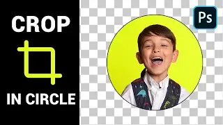 How To Crop Image In a Circle In Photoshop in Hindi | Crop Photo in A Circle