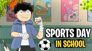 My School Sports Day | hindi storytime animation Ft. @NOTYOURTYPE