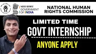 GOV OF INDIA Internship ➤ Paid Internship With NHRC 2024 | FREE CERTIFICATES For All No Exam No Fee