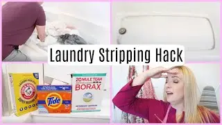 THE MIRACLE LAUNDRY STRIPPING HACK- DEEP CLEANING TOWELS, WHITES & SHEETS