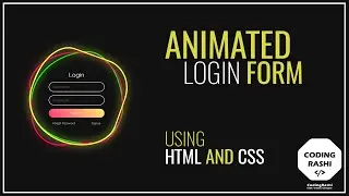 How to Create Animated Login Form Using Html and Css..