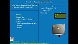 Text File : Formula - 2 : Read Character by Character