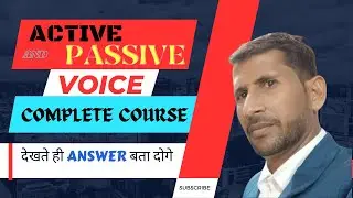COMPLETE ACTIVE AND PASSIVE VOICE TRICKS | RULES  IN 70 MINUTES | 